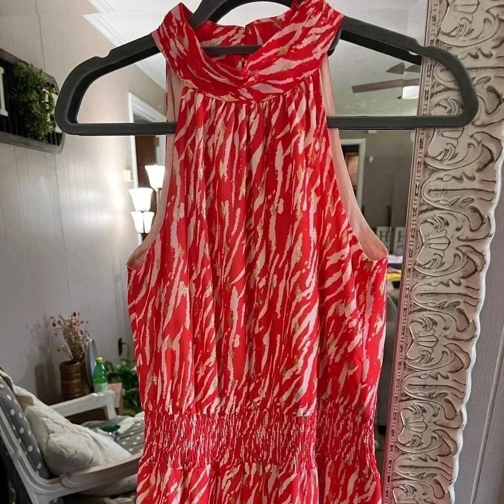 Jade Melody Tam • Zebra Teired Halter Dress - Picture 5 of 14